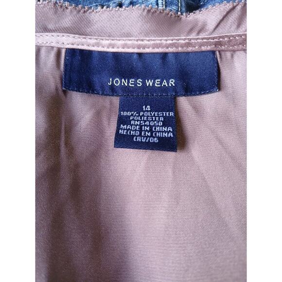 NWT JONES NEW York Tank Top Size 14 Large Satin‎ Whimsigoth Y2K - Picture 2 of 11